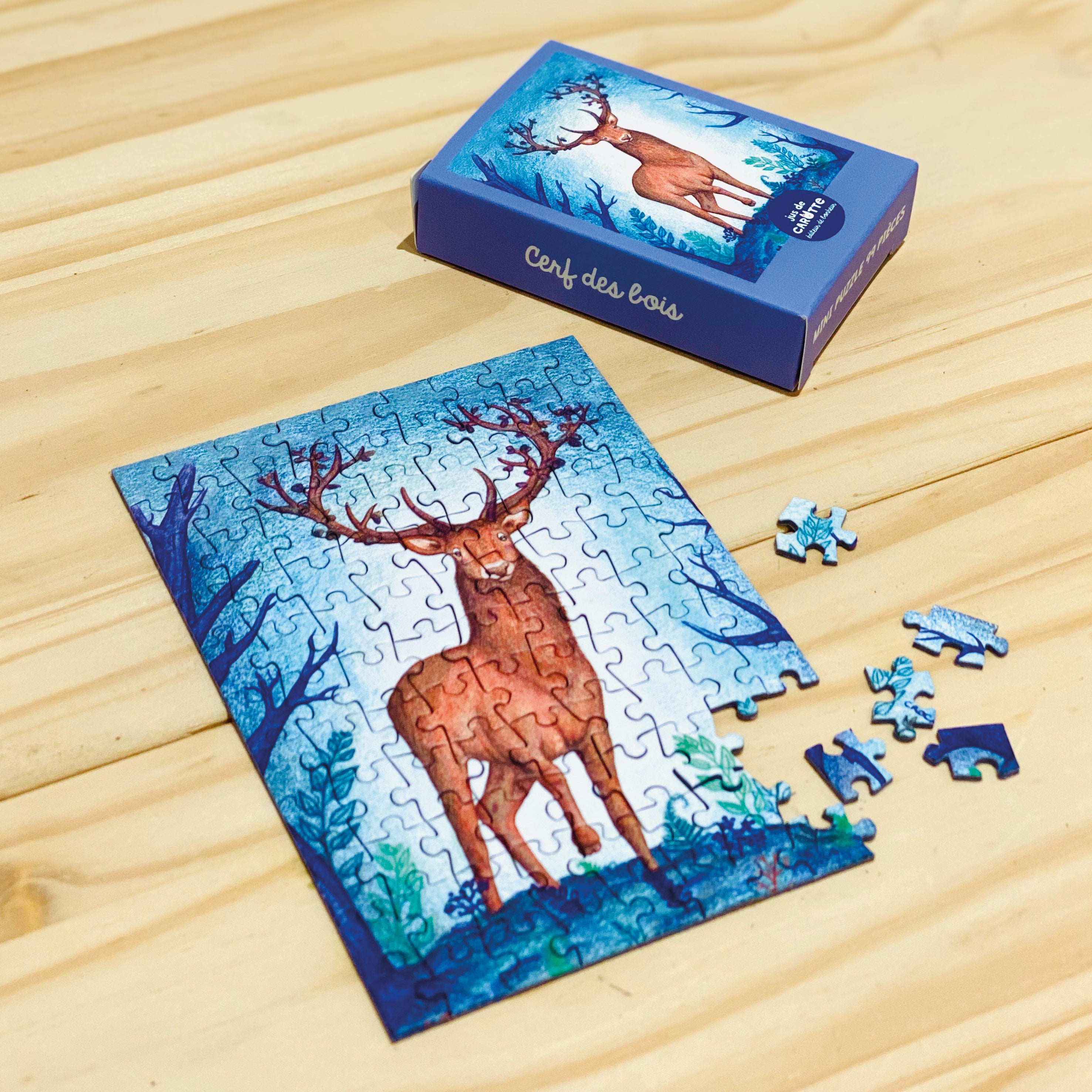 Mini Puzzle 99 pièces Cerf des bois