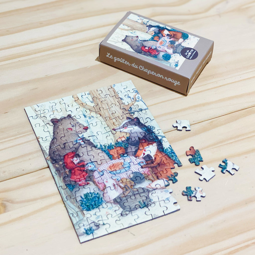 Mini Puzzle 99 pièces Le goûter du Chaperon rouge
