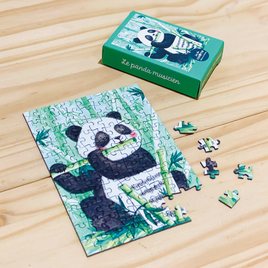 Mini Puzzle 99 pièces Le panda musicien