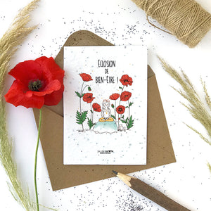 Carte à planter . Eclosion de bien-être !