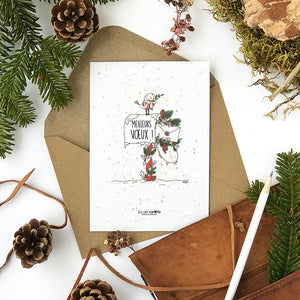 Carte à planter . Meilleurs Voeux !
