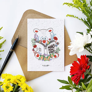 Carte à planter . Merci pour tout !