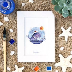 Illustration . Ohé Ma Baleine
