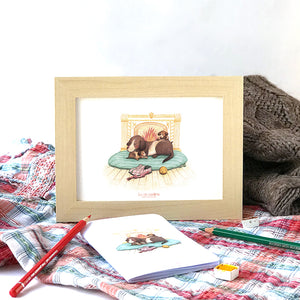 Illustration . Famille chien