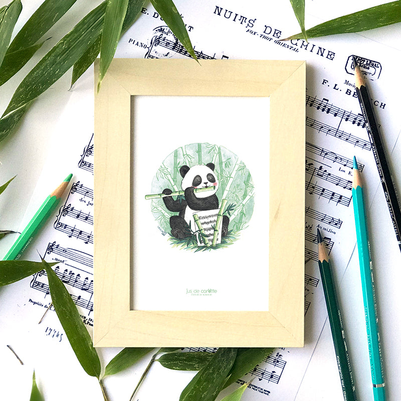 Illustration . Le Panda musicien