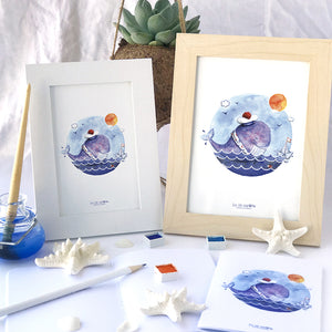 Illustration . Ohé Ma Baleine