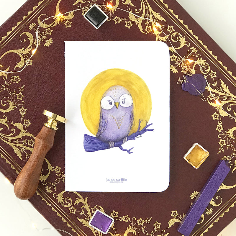 Carnet de notes . Chouette la chouette