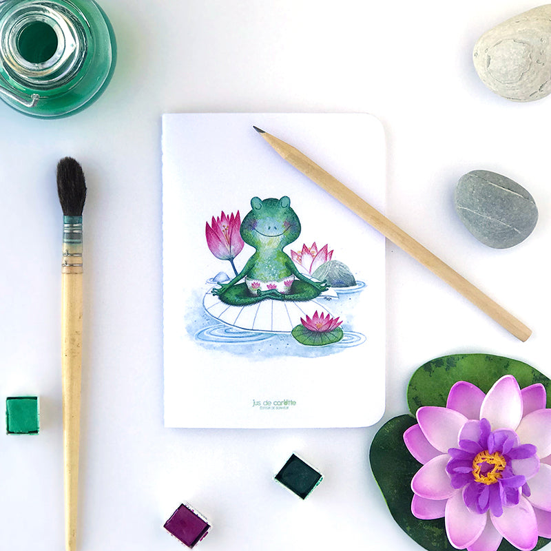 Carnet de notes . Grenouille Yogi