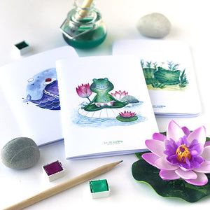 Carnet de notes . Grenouille Yogi