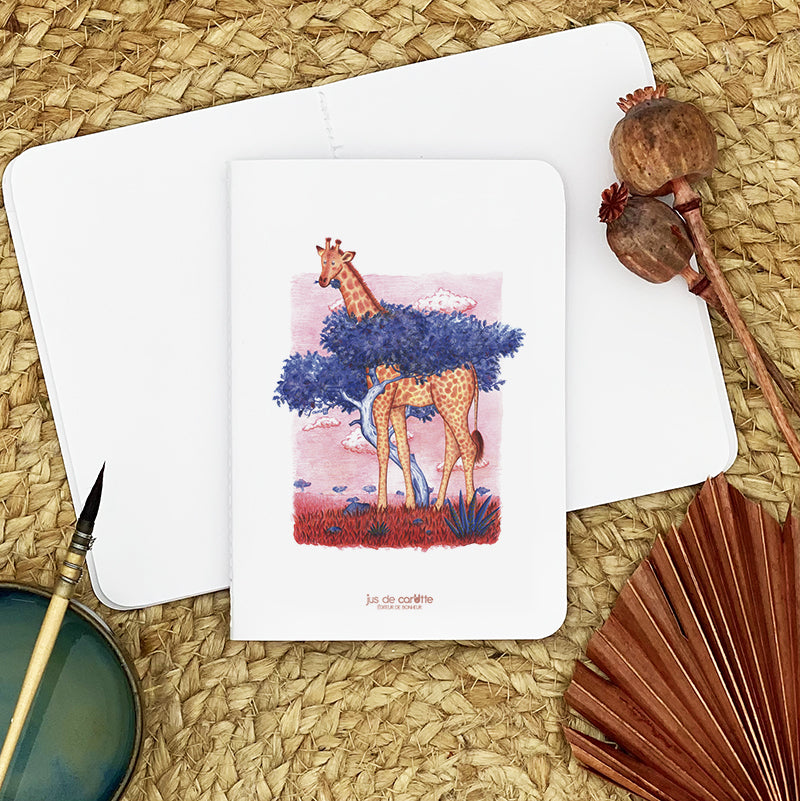 Carnet de notes . Ela la girafe de Rothschild . Le Pal Nature