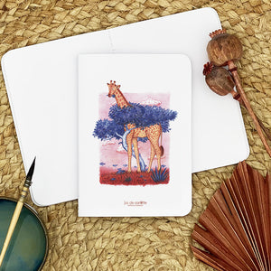 Carnet de notes . Ela la girafe de Rothschild . Le Pal Nature