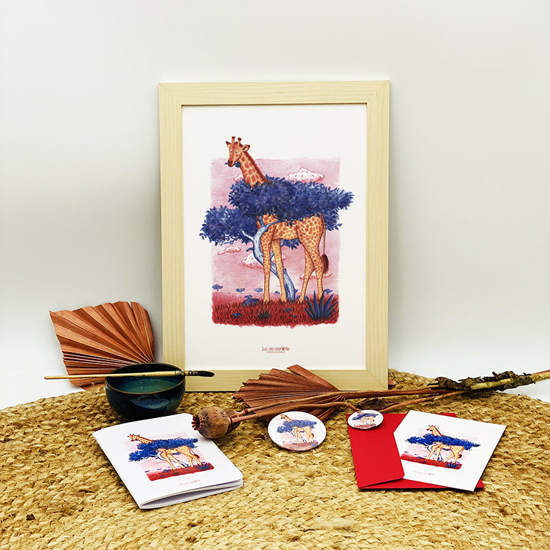 Carnet de notes . Ela la girafe de Rothschild . Le Pal Nature