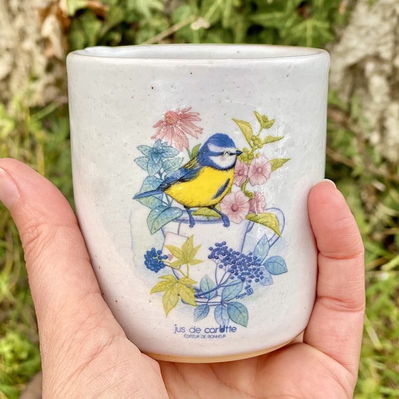 Céramique . La pause de la Mésange
